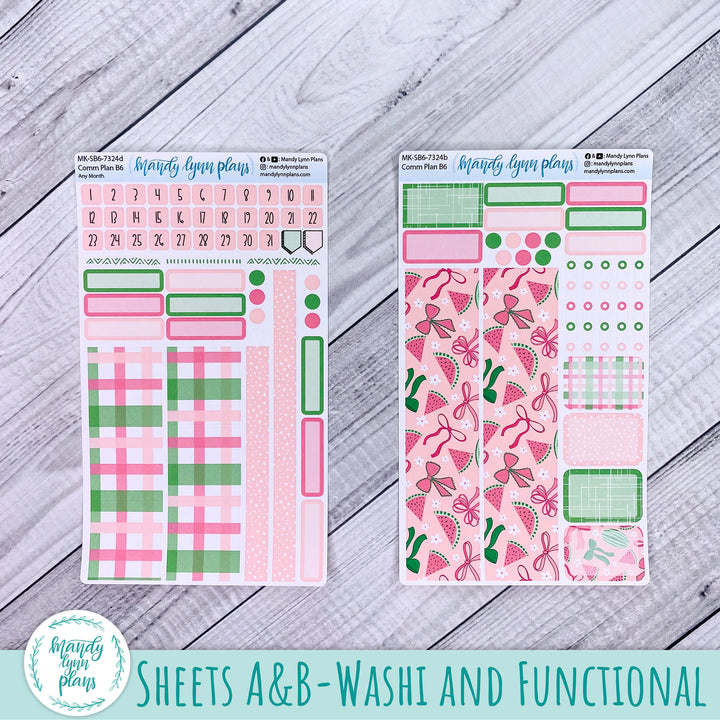 Any Month Common Planner Monthly Kit || Watermelons || 324