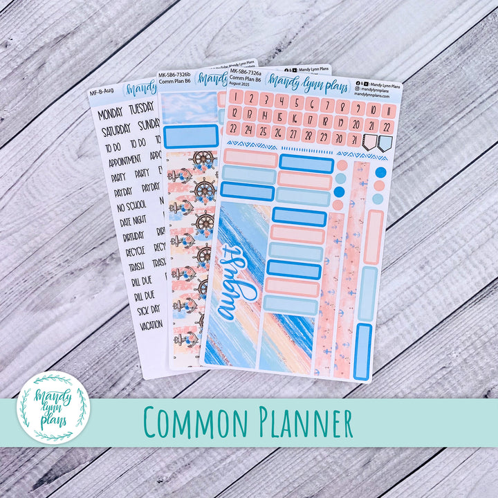 August 2025 Common Planner Monthly Kit || Lake Life || 326