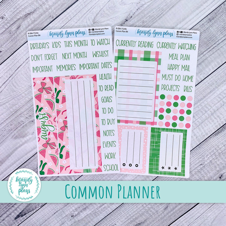 August Common Planner Dashboard || Watermelons || 324