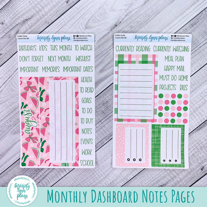 August Common Planner Dashboard || Watermelons || 324