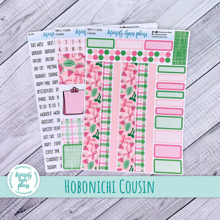 Hobonichi Cousin Weekly Kit || Watermelons || WK-C-1324