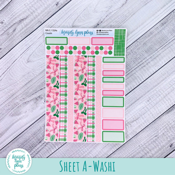 Hobonichi Cousin Weekly Kit || Watermelons || WK-C-1324