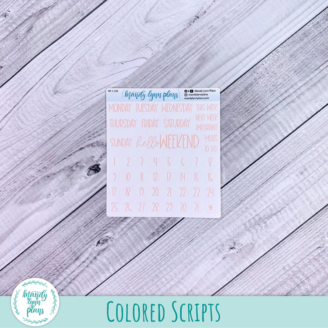 Peach and Blue Watercolor Add-Ons || 258
