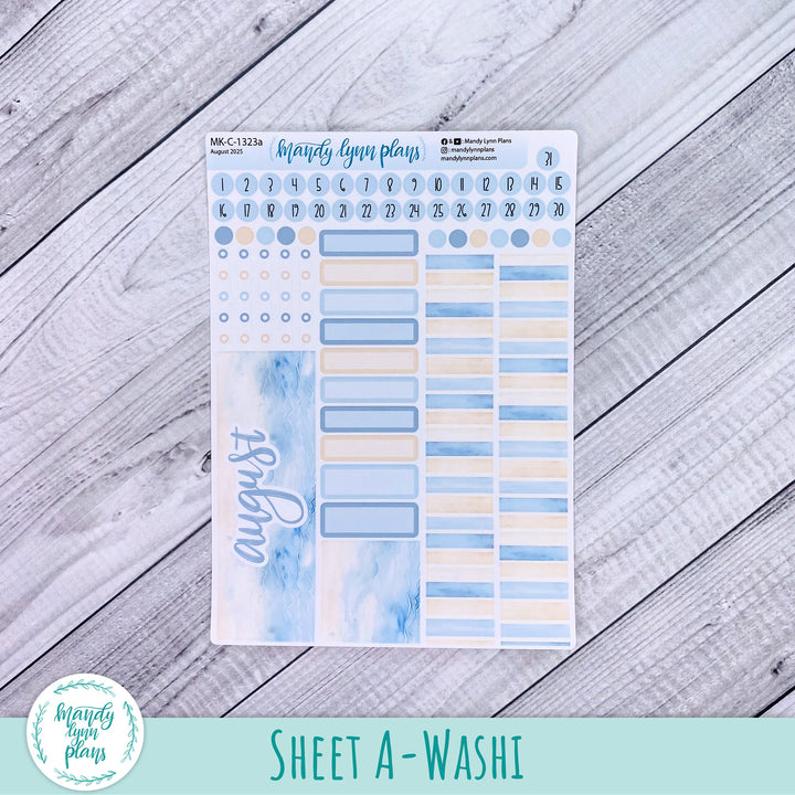 Hobonichi Cousin August 2025 Monthly || Ocean Lover || MK-C-1323