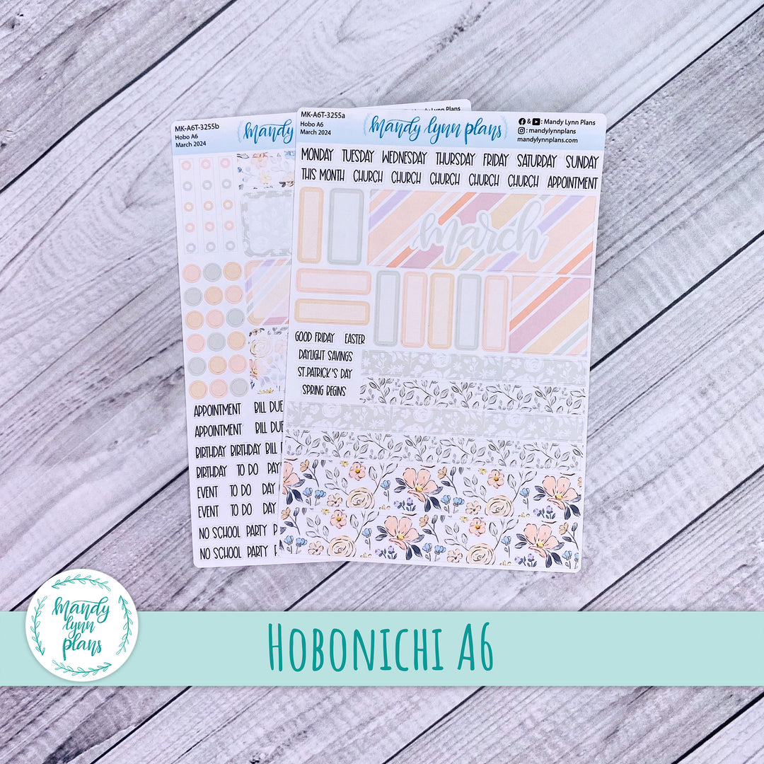 Hobonichi A6 March 2024 Monthly Kit || Spring Floral || MK-A6T-3255