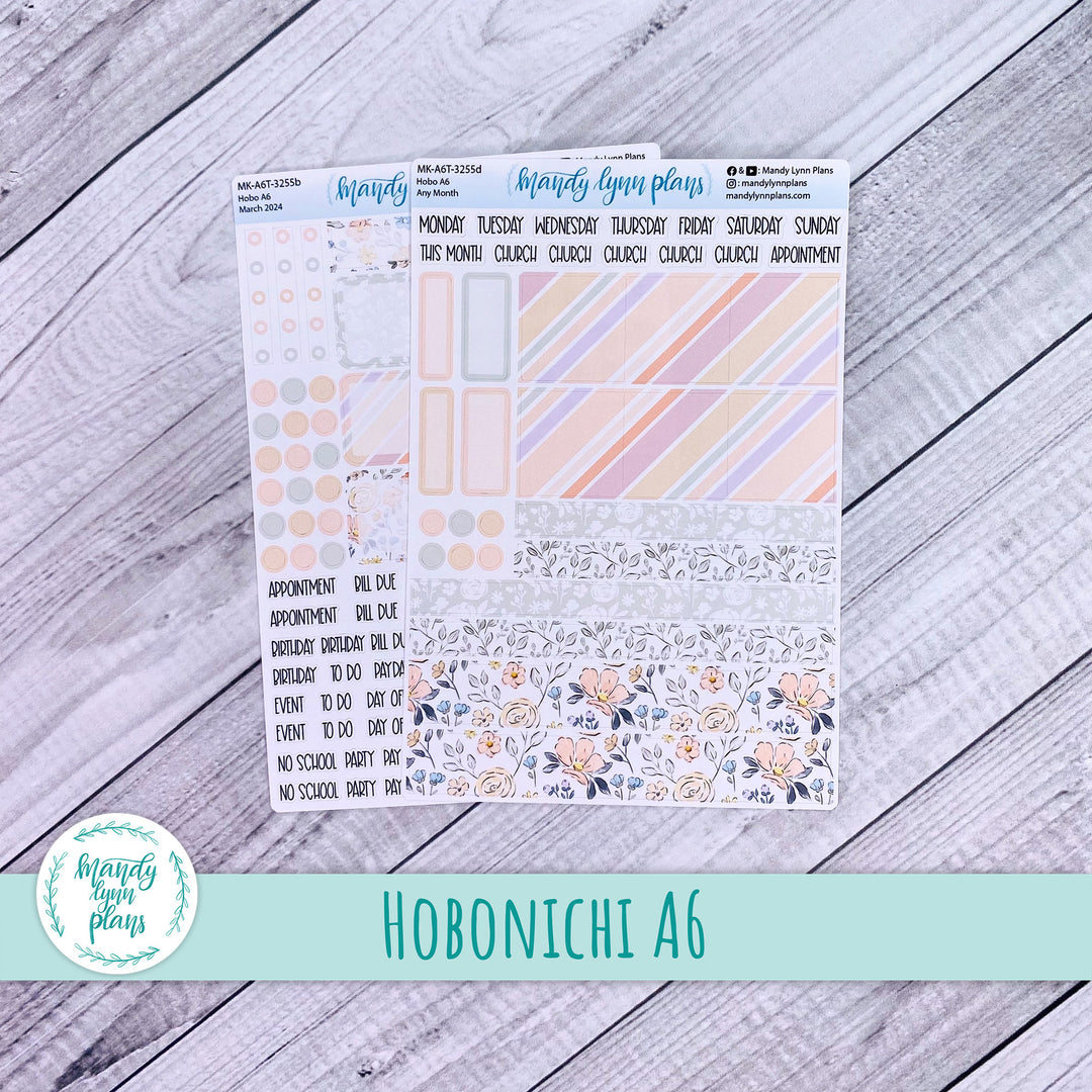 Any Month Hobonichi A6 Monthly Kit || Spring Floral || MK-A6T-3255