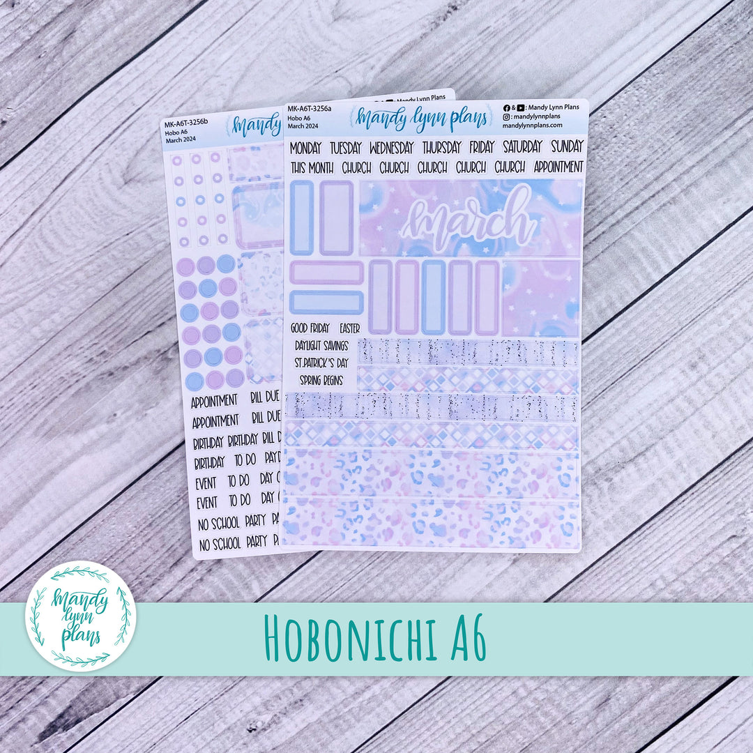 Hobonichi A6 March 2024 Monthly Kit || Pink and Purple Dreams || MK-A6T-3256