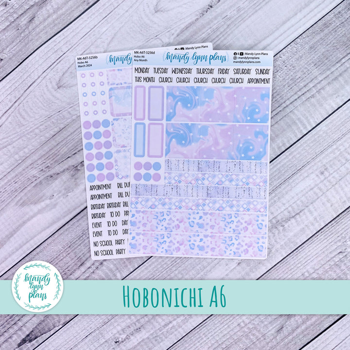 Any Month Hobonichi A6 Monthly Kit || Pink and Purple Dreams || MK-A6T-3256