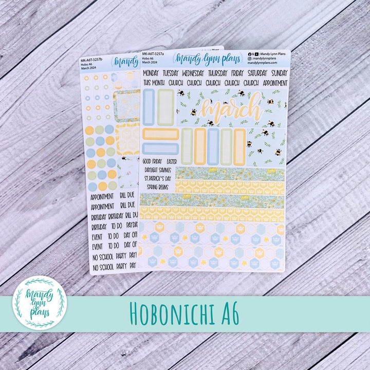 Hobonichi A6 March 2024 Monthly Kit || Buzzing Garden || MK-A6T-3257