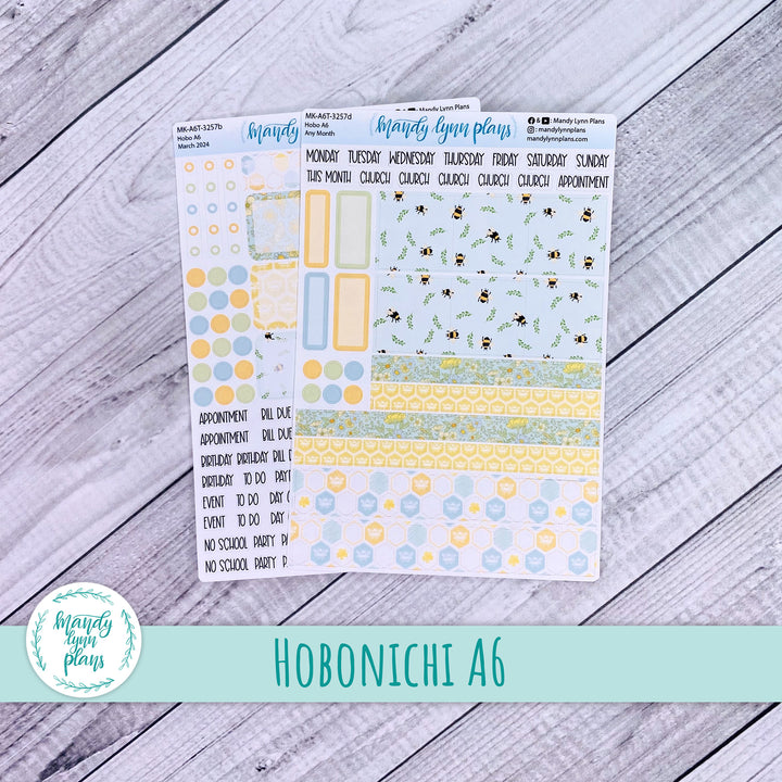 Any Month Hobonichi A6 Monthly Kit || Buzzing Garden || MK-A6T-3257