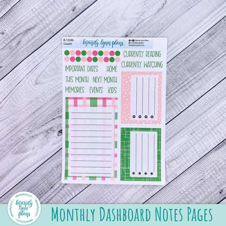 August Hobonichi Cousin Dashboard || Watermelons || R-1324