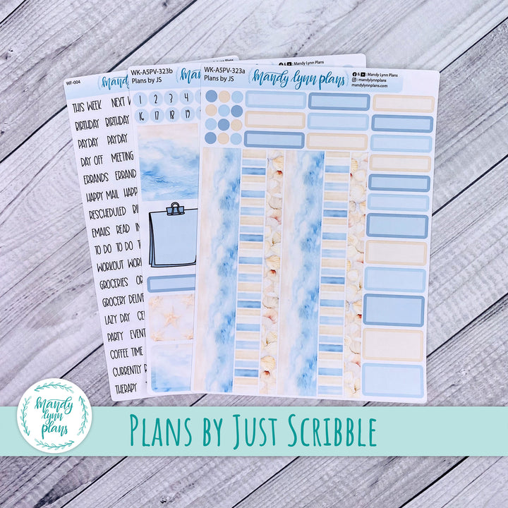 A5 Plans by Just Scribble Weekly Kit || Ocean Lover || 323