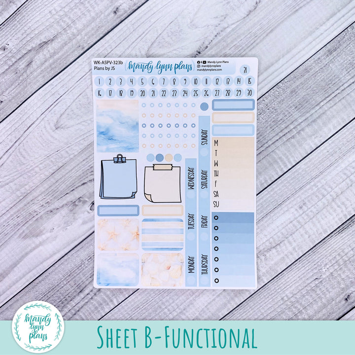 A5 Plans by Just Scribble Weekly Kit || Ocean Lover || 323