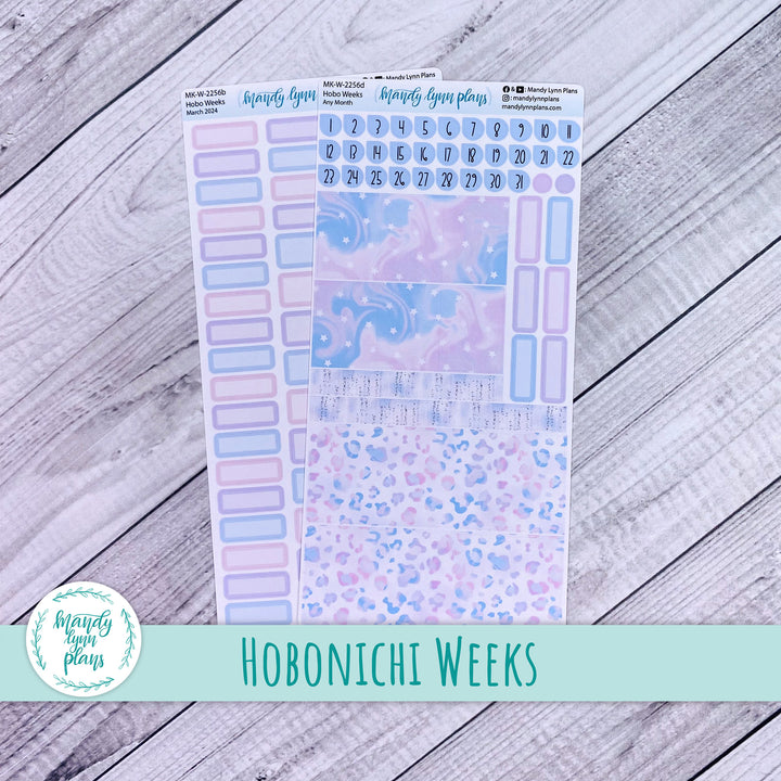 Any Month Hobonichi Weeks Monthly Kit || Pink and Purple Dreams || MK-W-2256