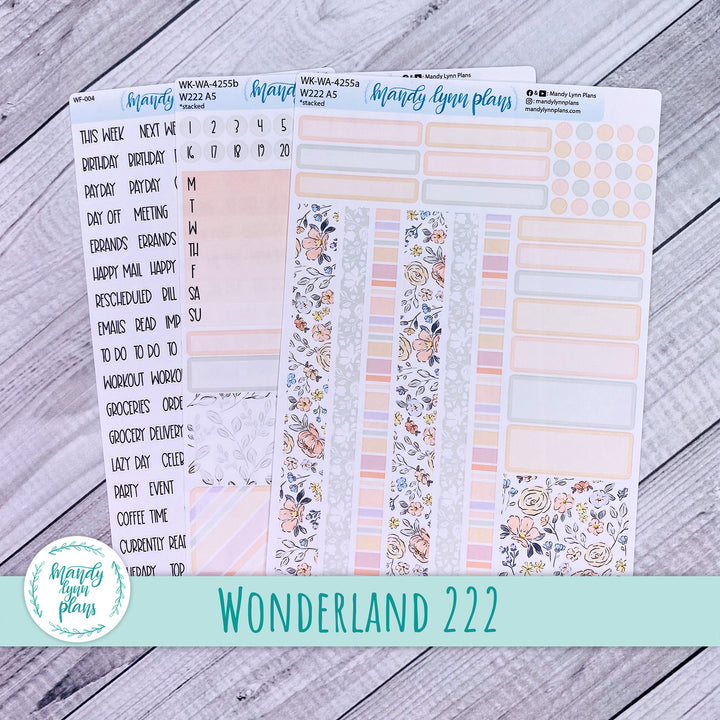 Wonderland 222 Weekly Kit || Spring Floral || 255