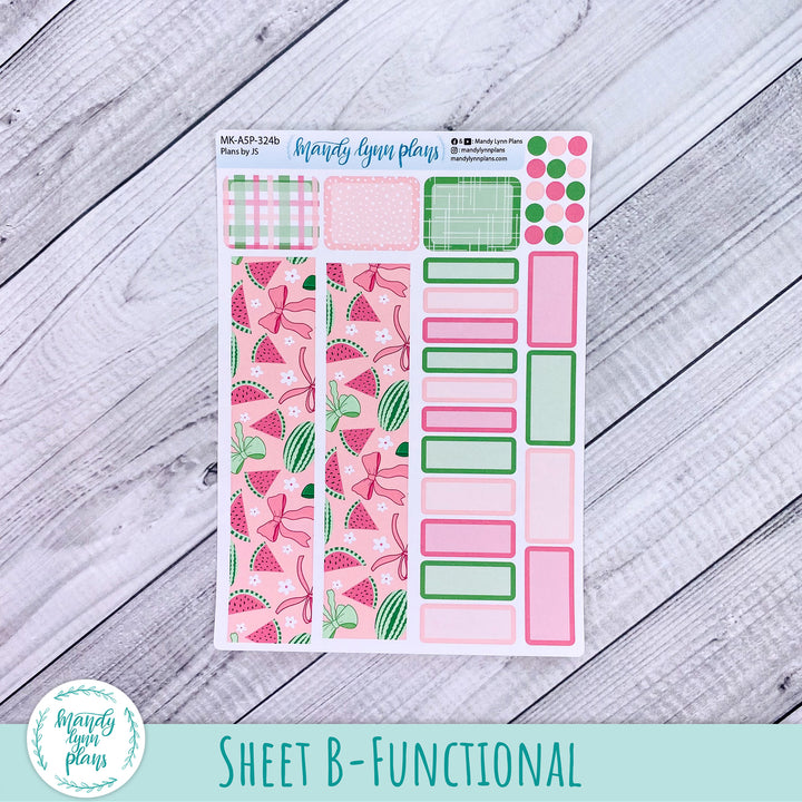 Any Month Plans by Just Scribble Monthly Kit || Watermelons || MK-A5P-324