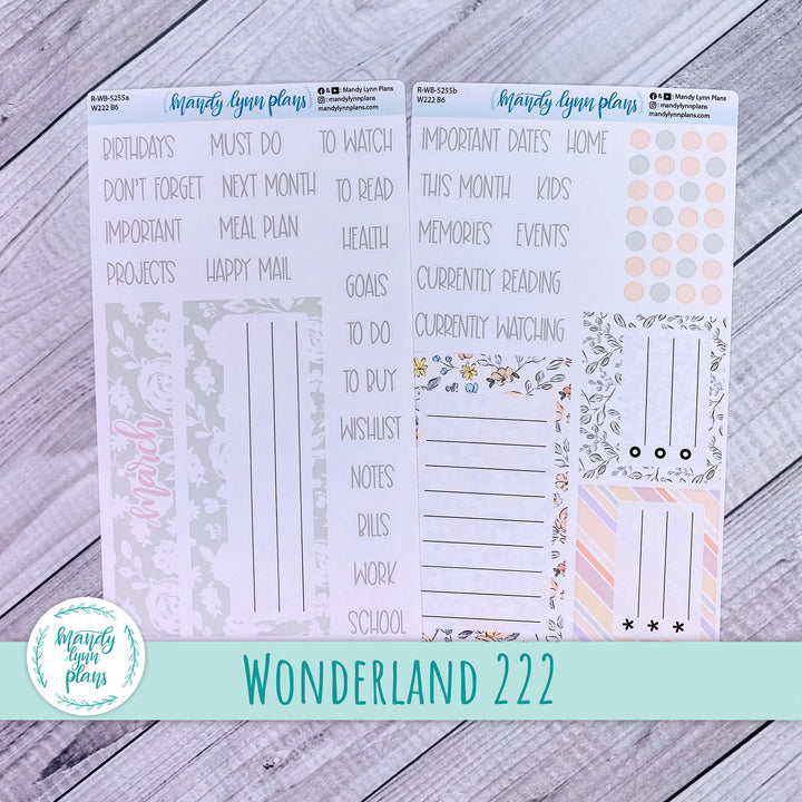 2024  March Wonderland 222 Dashboard || Spring Floral || 255