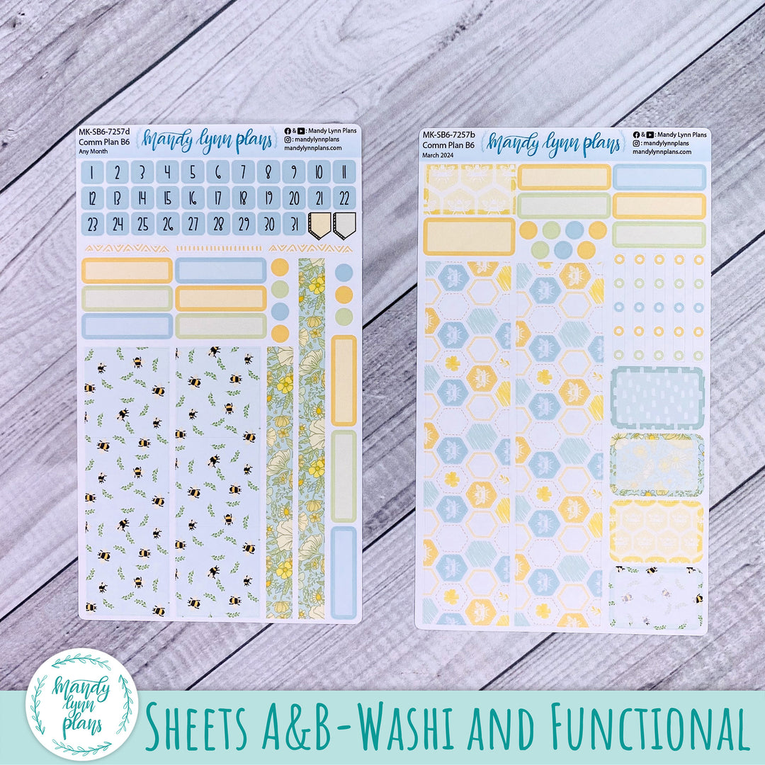 Any Month Common Planner Monthly Kit || Buzzing Garden || 257