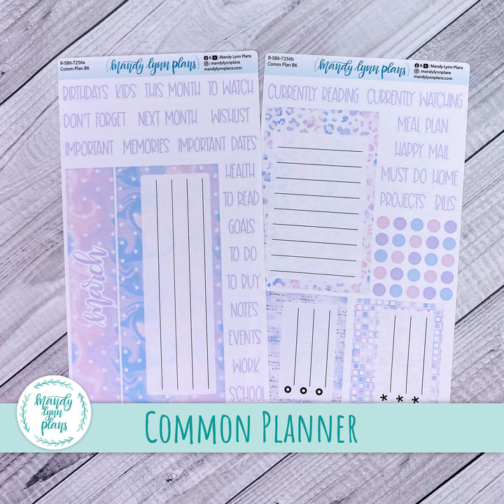 March Common Planner Dashboard || Pink and Purple Dreams || 256