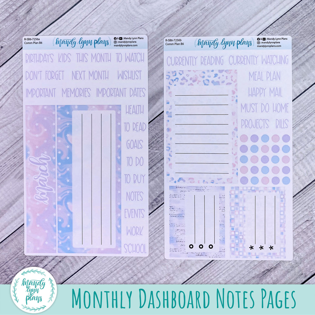 March Common Planner Dashboard || Pink and Purple Dreams || 256