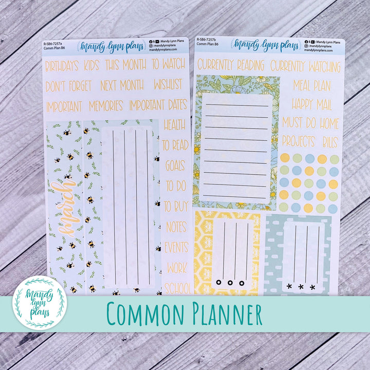 March Common Planner Dashboard || Buzzing Garden || 257