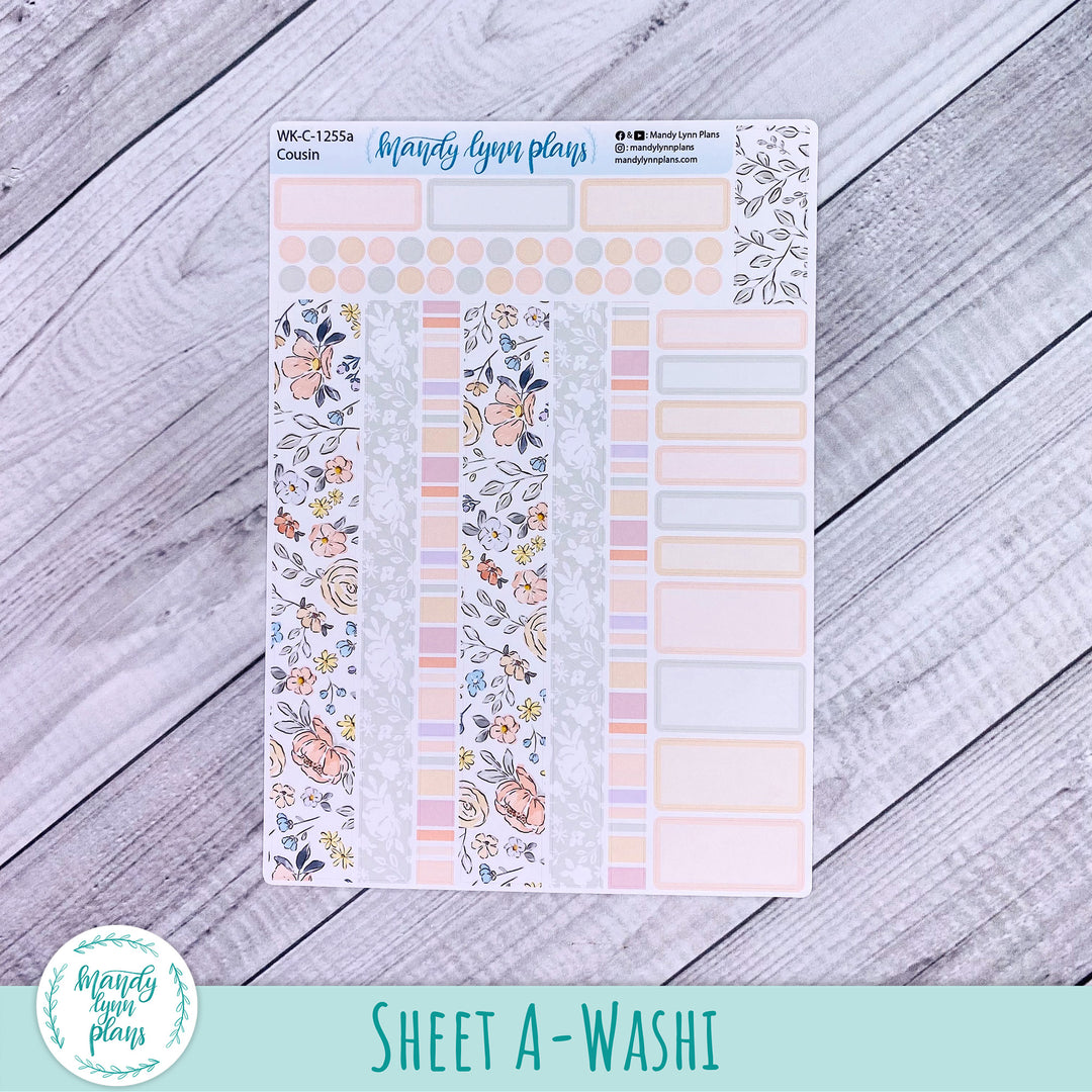 Hobonichi Cousin Weekly Kit || Spring Floral || WK-C-1255