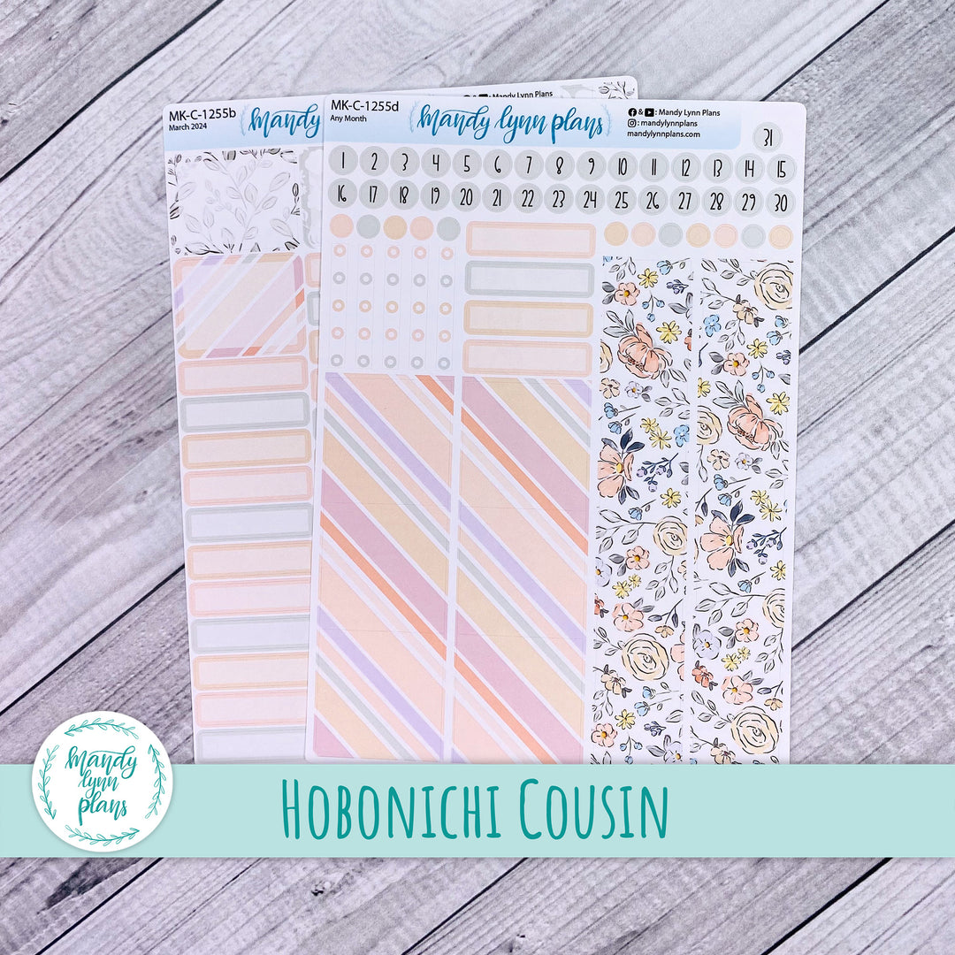 Any Month Hobonichi Cousin Monthly Kit || Spring Floral || MK-C-1255