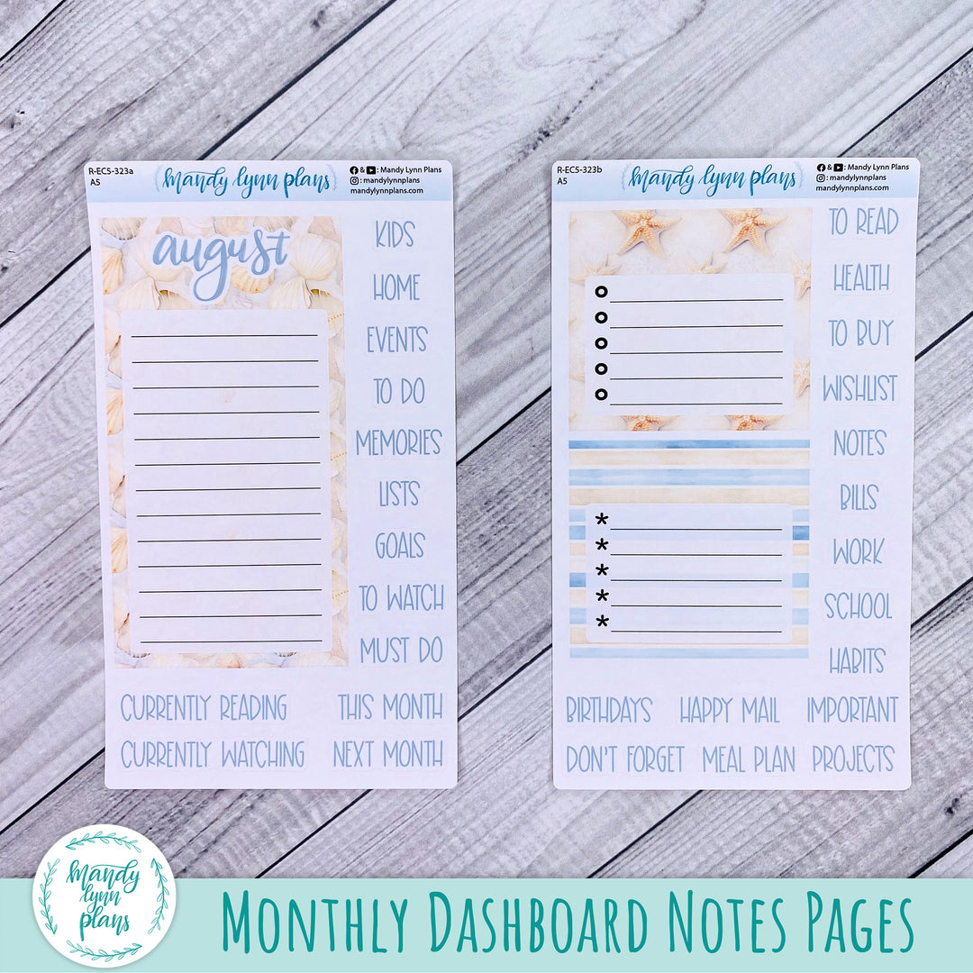 August EC A5 Dashboard Kit || Ocean Lover || R-EC5-323