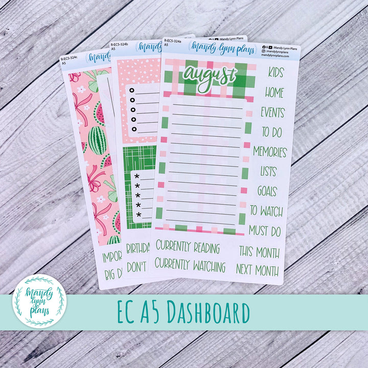 August EC A5 Dashboard Kit || Watermelons || R-EC5-324