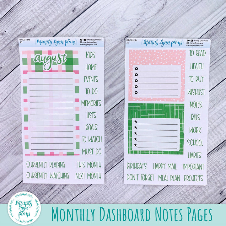 August EC A5 Dashboard Kit || Watermelons || R-EC5-324