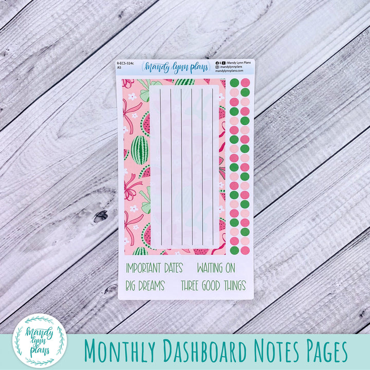 August EC A5 Dashboard Kit || Watermelons || R-EC5-324