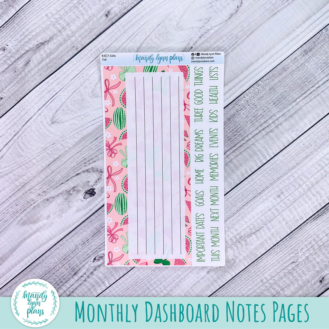August EC 7x9 Dashboard Kit || Watermelons || R-EC7-324