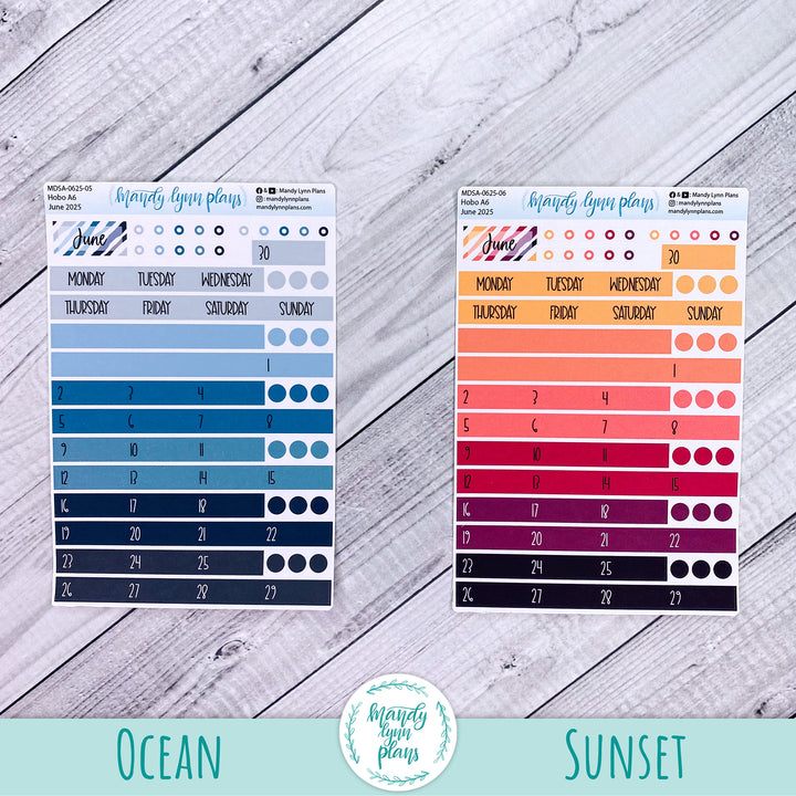 CUSTOM Sunday Start Basic Hobonichi A6 Monthly Kits
