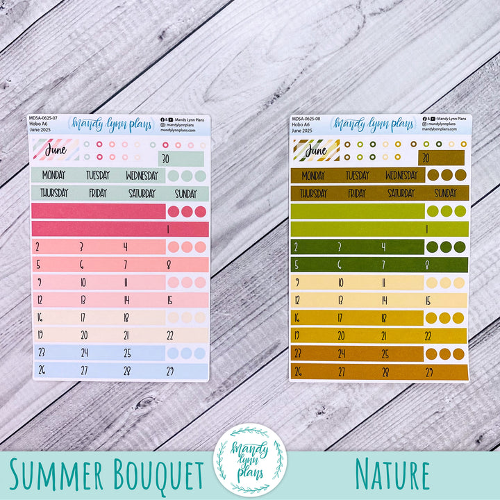CUSTOM Sunday Start Basic Hobonichi A6 Monthly Kits