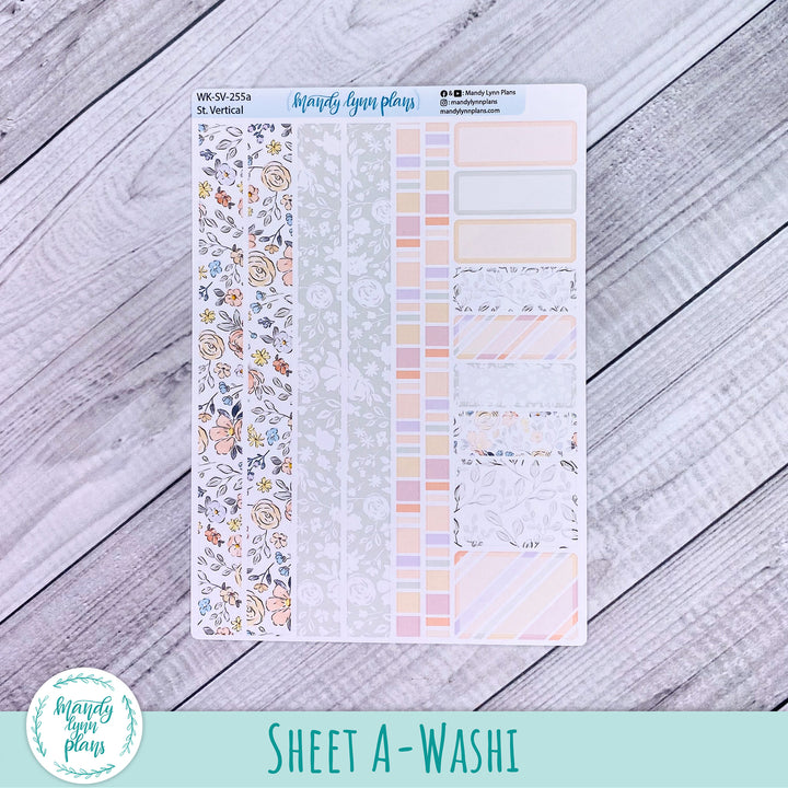 Standard Vertical Weekly Kit || Spring Floral || WK-SV-255