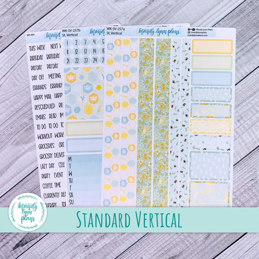 Standard Vertical Weekly Kit || Buzzing Garden || WK-SV-257