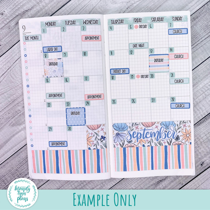 September 2025 Common Planner Monthly Kit || Time to Bloom || 328
