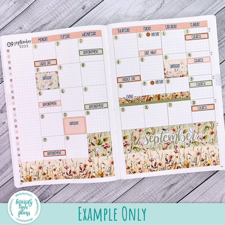 September 2025 Plans by Just Scribble Monthly || Apple Picking || MK-A5P-327