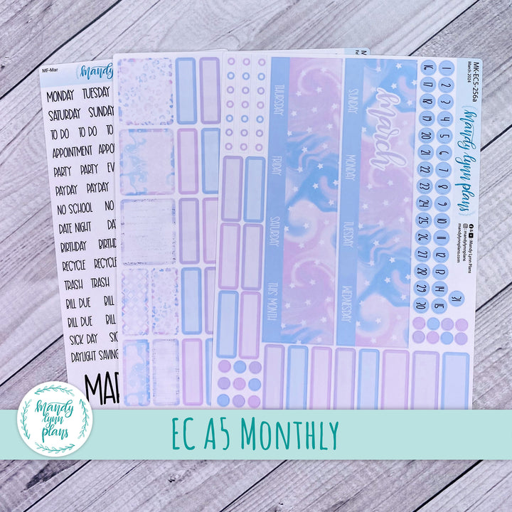 EC A5 March Monthly Kit || Pink and Purple Dreams || MK-EC5-256
