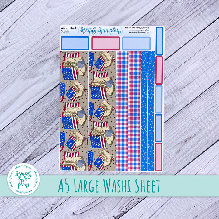 Memorial Day Large Washi Sheet || WK-C-1167D