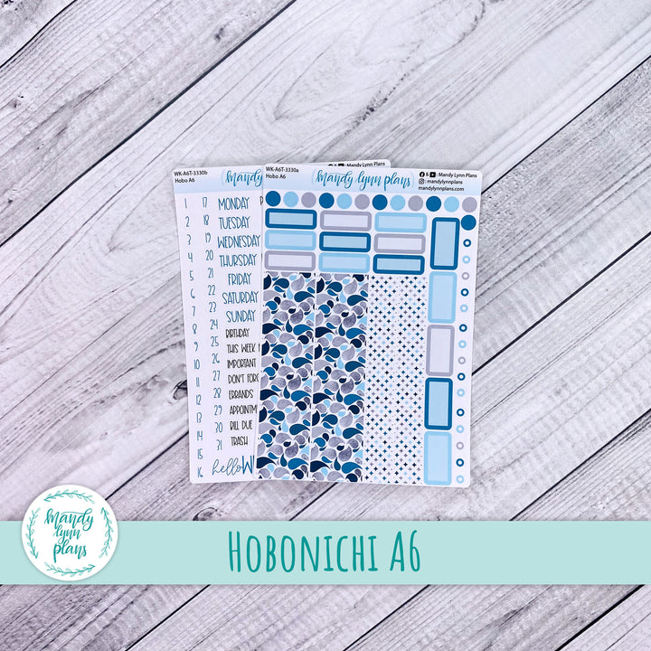 Hobonichi A6 Weekly Kit || Teal and Silver || WK-A6T-3330