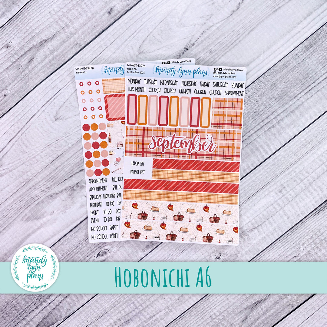 Hobonichi A6 September 2025 Monthly Kit || Apple Picking || MK-A6T-3327