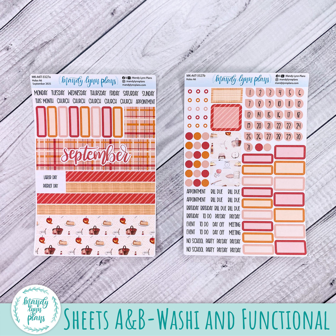 Hobonichi A6 September 2025 Monthly Kit || Apple Picking || MK-A6T-3327