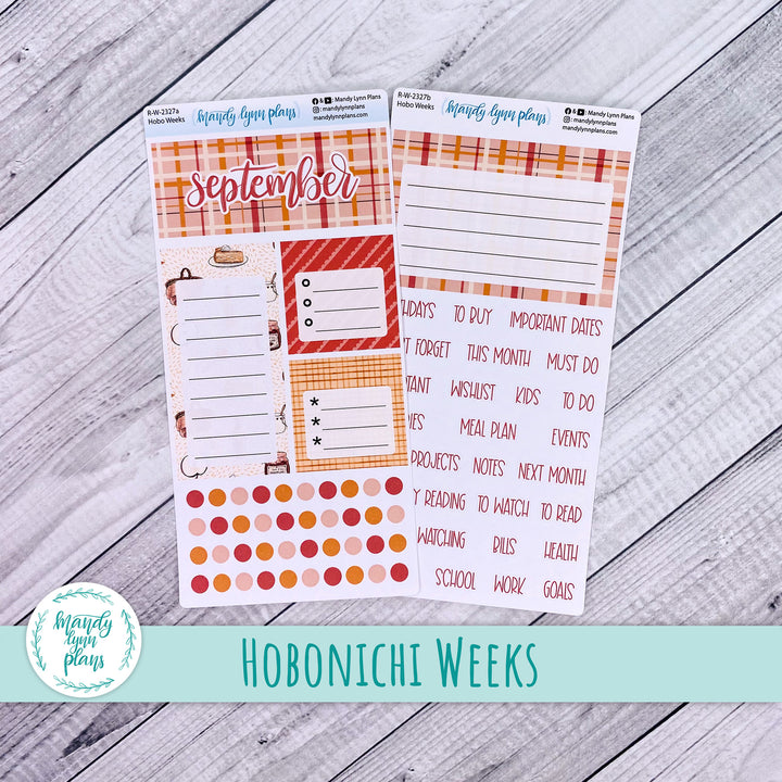 September Hobonichi Weeks Dashboard || Apple Picking || R-W-2327