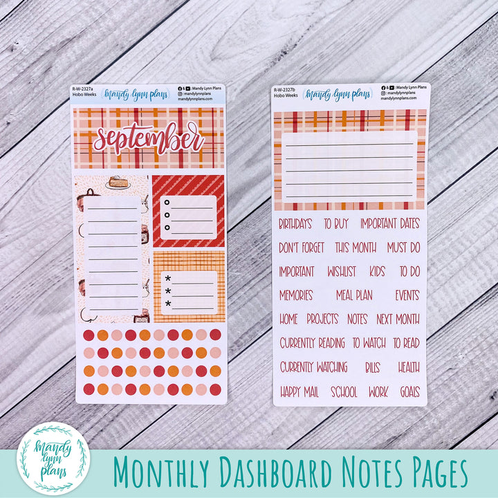 September Hobonichi Weeks Dashboard || Apple Picking || R-W-2327