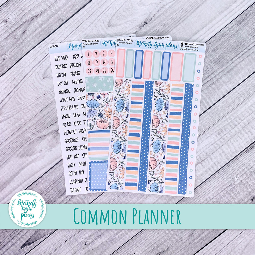 A5, B6, N1 & N2 Common Planner Weekly Kit || Time to Bloom || 328