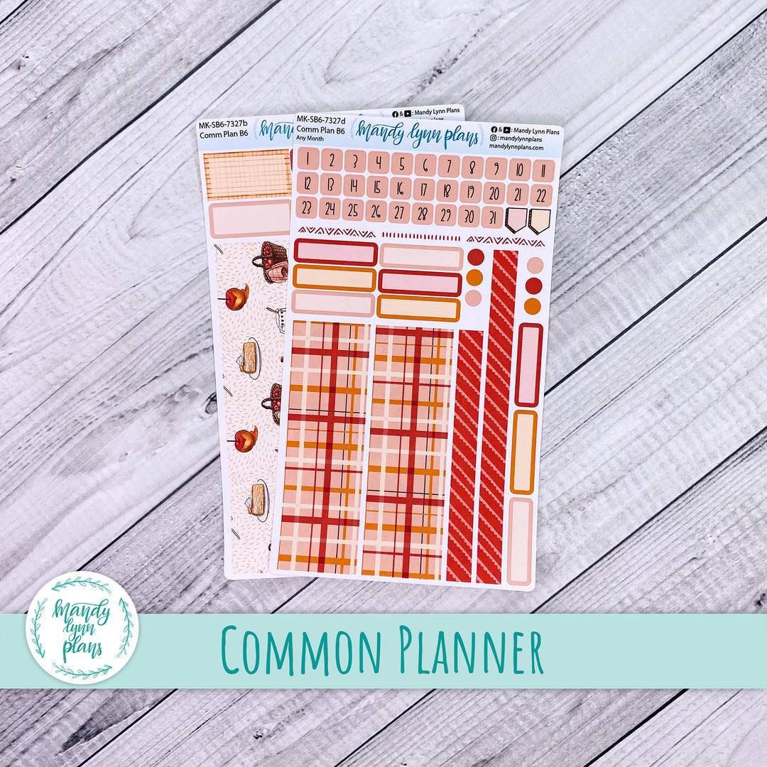 Any Month Common Planner Monthly Kit || Apple Picking || 327