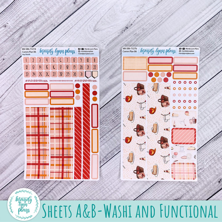 Any Month Common Planner Monthly Kit || Apple Picking || 327