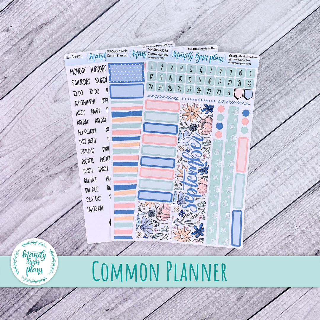 September 2025 Common Planner Monthly Kit || Time to Bloom || 328