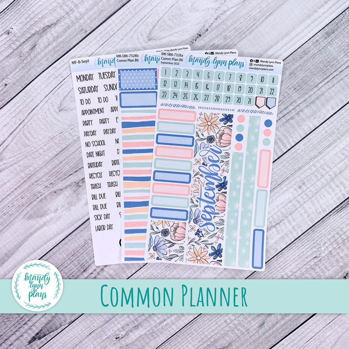 September 2025 Common Planner Monthly Kit || Time to Bloom || 328